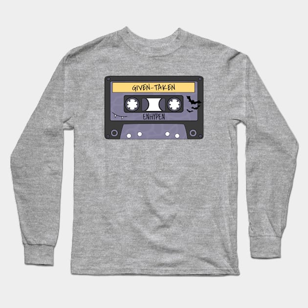 ENHYPEN Given-Taken Cassette Tapes Long Sleeve T-Shirt by Orchyd